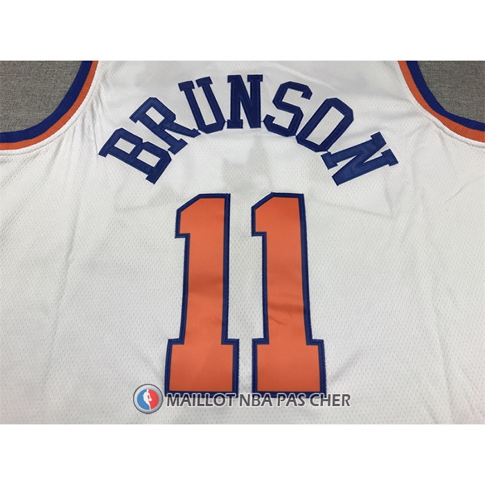 Maillot New York Knicks Jalen Brunson NO 11 Association 2022-23 Blanc